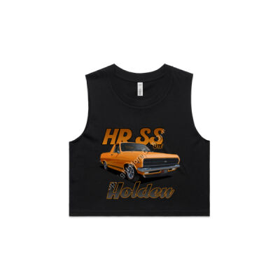 Holden - HR Ute - SS - Orange - AS Colour Women's Crop Tank Thumbnail