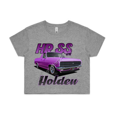Holden - HR Ute - SS - Pink - AS Colour CROP TEE - 4062 Thumbnail