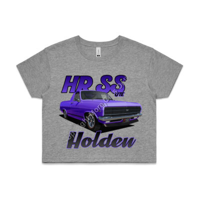 Holden - HR Ute - SS - Purple - AS Colour CROP TEE - 4062 Thumbnail