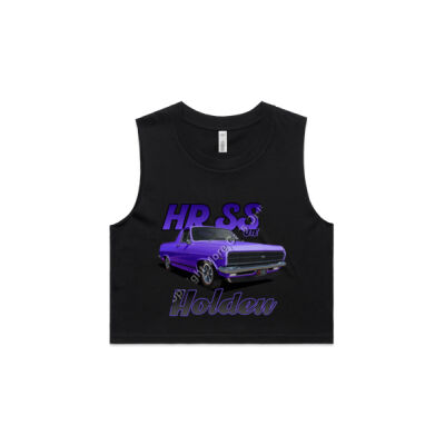 Holden - HR Ute - SS - Purple - AS Colour Women's Crop Tank Thumbnail