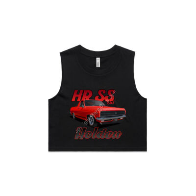 Holden - HR Ute - SS - Red - AS Colour Women's Crop Tank Thumbnail