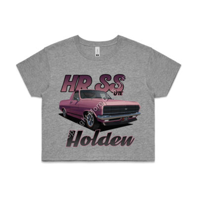 Holden - HR Ute - SS - Salmon Pink - AS Colour CROP TEE - 4062 Thumbnail