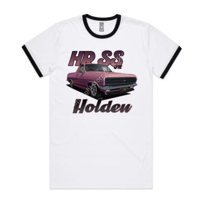 Holden - HR Ute - SS - Salmon Pink - Mens Ringer Tee Thumbnail