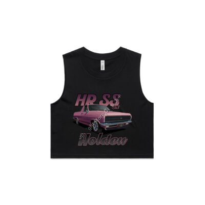 Holden - HR Ute - SS - Salmon Pink - AS Colour Women's Crop Tank Thumbnail