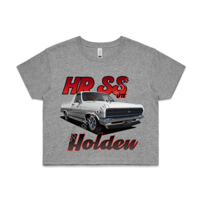 Holden - HR Ute - SS - White - AS Colour CROP TEE - 4062 Thumbnail
