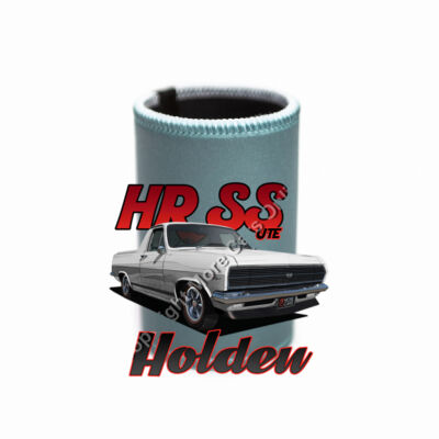 Holden - HR Ute - SS - White - Stubby Coolers with Base Thumbnail