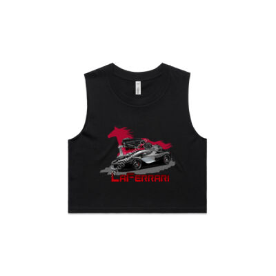 LaFerrari - HP - Black - AS Colour Women's Crop Tank Thumbnail