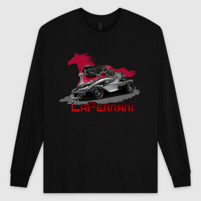 LaFerrari - HP - Black - Ultra Cotton Mens Longsleeve Tee Thumbnail