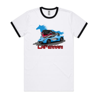LaFerrari - HP - Blue - Mens Ringer Tee Thumbnail