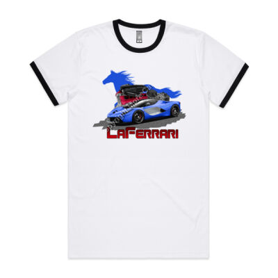 LaFerrari - HP - Dark Blue - Mens Ringer Tee Thumbnail