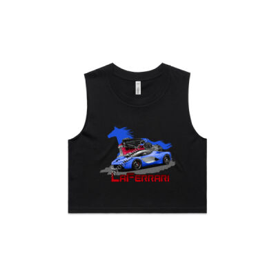 LaFerrari - HP - Dark Blue - AS Colour Women's Crop Tank Thumbnail