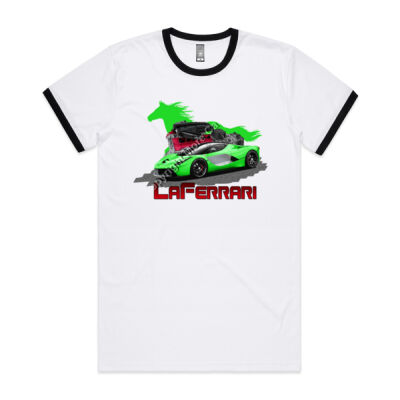 LaFerrari - HP - Green - Mens Ringer Tee Thumbnail
