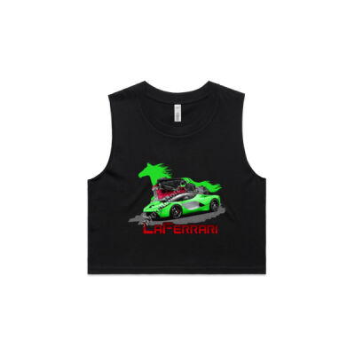 LaFerrari - HP - Green - AS Colour Women's Crop Tank Thumbnail