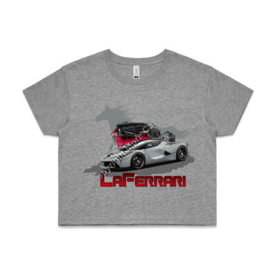 LaFerrari - HP - Grey - AS Colour CROP TEE - 4062 Thumbnail