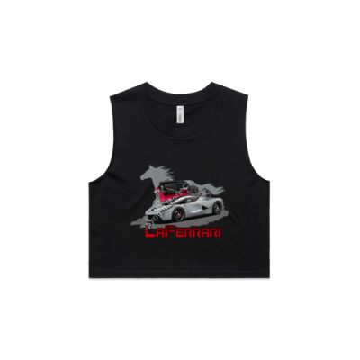LaFerrari - HP - Grey - AS Colour Women's Crop Tank Thumbnail
