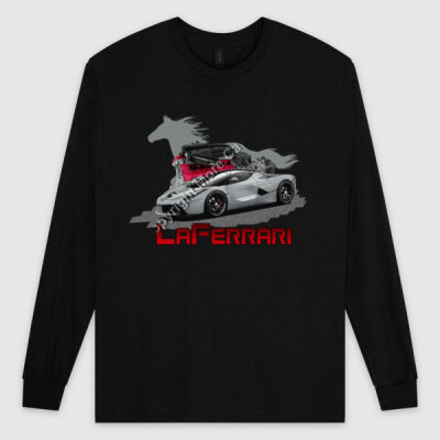 LaFerrari - HP - Grey - Ultra Cotton Mens Longsleeve Tee Thumbnail