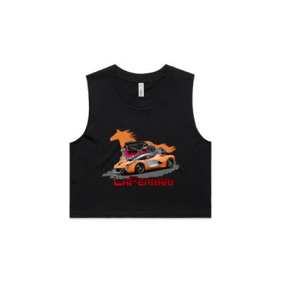 LaFerrari - HP - Orange - AS Colour Women's Crop Tank Thumbnail