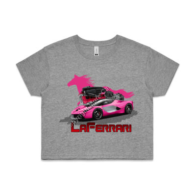 LaFerrari - HP - Pink - AS Colour CROP TEE - 4062 Thumbnail