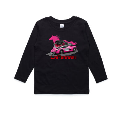 LaFerrari - HP - Pink - AS Colour Kids Longsleeve Tee Thumbnail