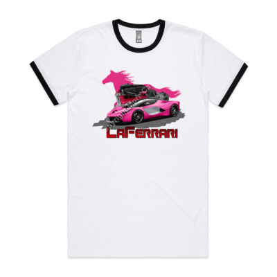 LaFerrari - HP - Pink - Mens Ringer Tee Thumbnail
