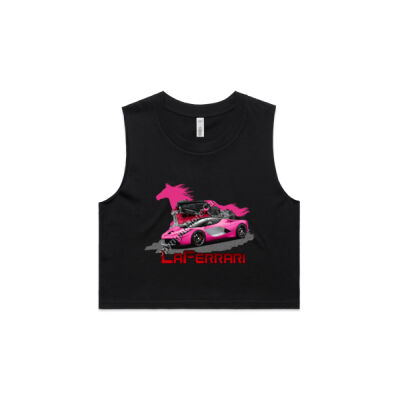 LaFerrari - HP - Pink - AS Colour Women's Crop Tank Thumbnail