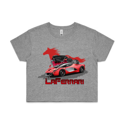 LaFerrari - HP - Red - AS Colour CROP TEE - 4062 Thumbnail