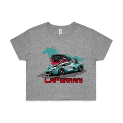 LaFerrari - HP - Turquoise - AS Colour CROP TEE - 4062 Thumbnail