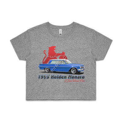 EJ Monaro - Blue - AS Colour CROP TEE - 4062 Thumbnail