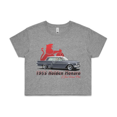 EJ Monaro - Charcoal - AS Colour CROP TEE - 4062 Thumbnail