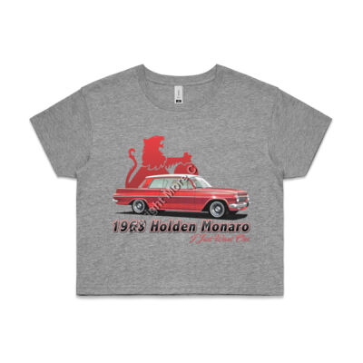 EJ Monaro - Red - AS Colour CROP TEE - 4062 Thumbnail