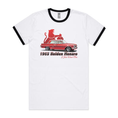 EJ Monaro - Red - Mens Ringer Tee Thumbnail