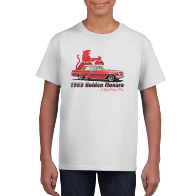 EJ Monaro - Red - Gildan Youth Unisex T Shirt Thumbnail