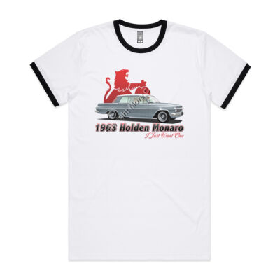 EJ Monaro - Silver - Mens Ringer Tee Thumbnail