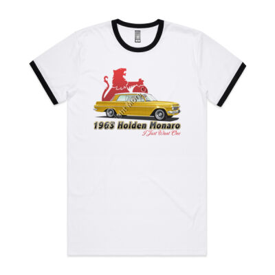 EJ Monaro - Yellow - Mens Ringer Tee Thumbnail