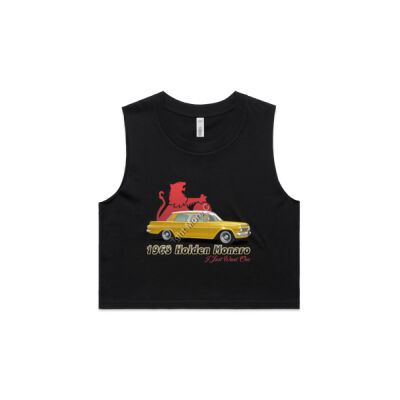 EJ Monaro - Yellow - AS Colour Women's Crop Tank Thumbnail