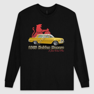 EJ Monaro - Yellow - Ultra Cotton Mens Longsleeve Tee Thumbnail