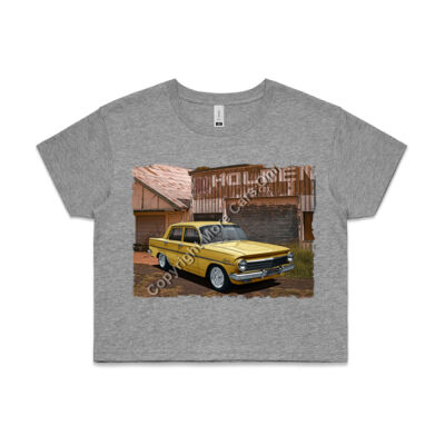 Holden - EH - Dealership - Yellow - AS Colour CROP TEE - 4062 Thumbnail