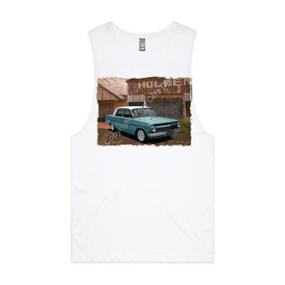 Holden - EH - Dealership - Aqua - White Roof - Mens Barnard Tank Thumbnail