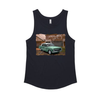 Holden - EH - Dealership -Green - White Roof - Women's Sunday Singlet Thumbnail
