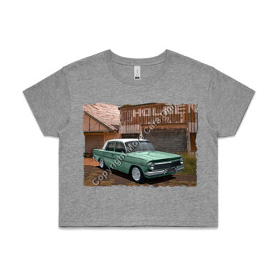 Holden - EH - Dealership -Green - White Roof - AS Colour CROP TEE - 4062 Thumbnail