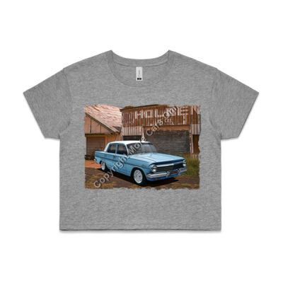 Holden - EH - Dealership - Light Blue - White Roof - AS Colour CROP TEE - 4062 Thumbnail