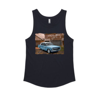 Holden - EH - Dealership - Light Blue - White Roof - Women's Sunday Singlet Thumbnail