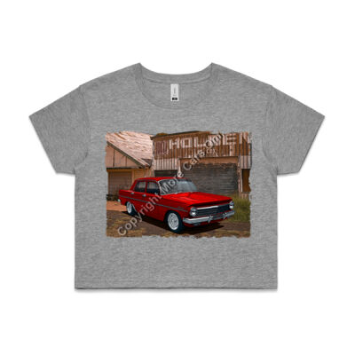 Holden - EH - Dealership - Red - AS Colour CROP TEE - 4062 Thumbnail