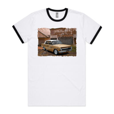 Holden - EH - Dealership - Fawn - White Roof - Mens Ringer Tee Thumbnail