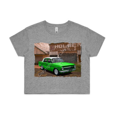 Holden - EH - Dealership - Green - White Roof - AS Colour CROP TEE - 4062 Thumbnail