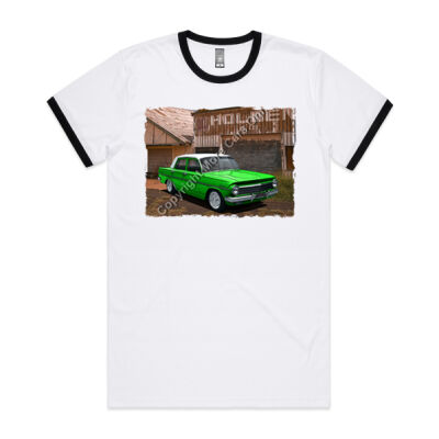 Holden - EH - Dealership - Green - White Roof - Mens Ringer Tee Thumbnail