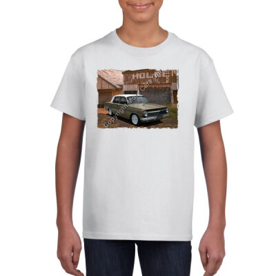 Holden - EH - Dealership - Khaki - White Roof - Gildan Youth Unisex T Shirt Thumbnail