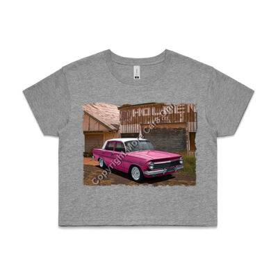 Holden - EH - Dealership - Pink - White Roof - AS Colour CROP TEE - 4062 Thumbnail