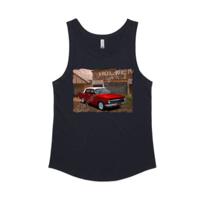 Holden - EH - Dealership - Red - White Roof - Women's Sunday Singlet Thumbnail