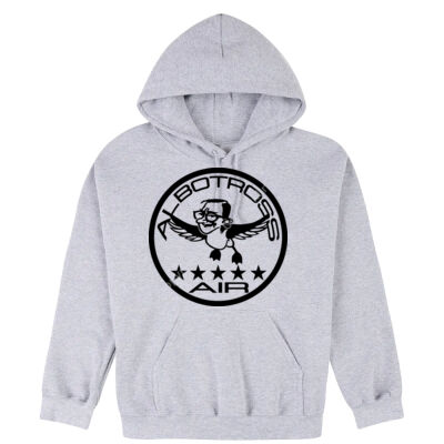 Albatross AIr - 1 - Black - Hooded Sweatshirt (Same Day) Thumbnail